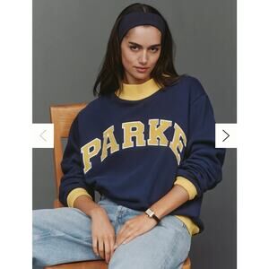 Parke Back to School Two Tone Mockneck. Navy/Yellow. Size L/XL 100% Authentic!